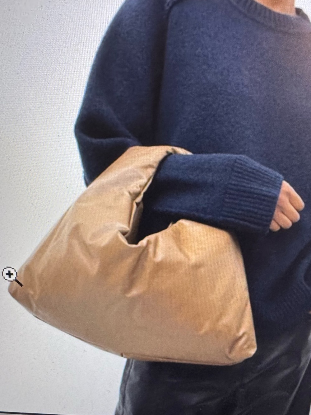 Kassl Editions Handbag Anchor Hand Small Oil Camel NWT